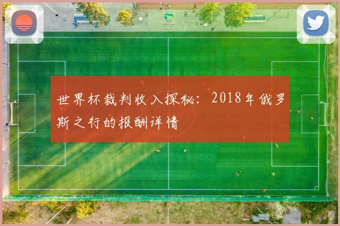 世界杯裁判收入探秘：2018年俄罗斯之行的报酬详情